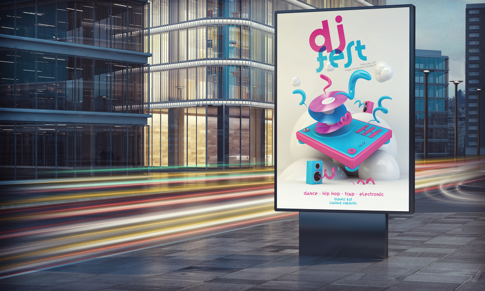 Außenwerbung in der Stadt