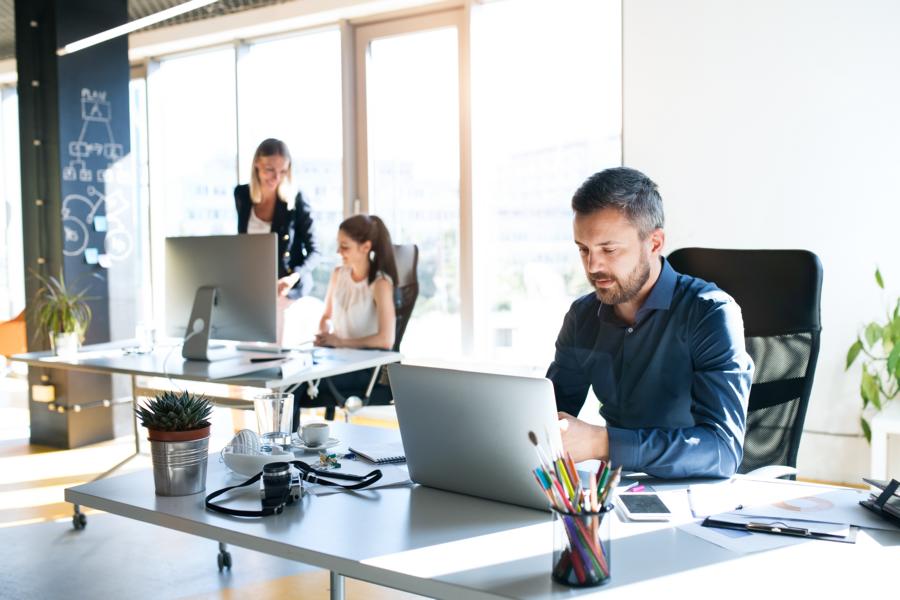 Büro einer kleineren Firma