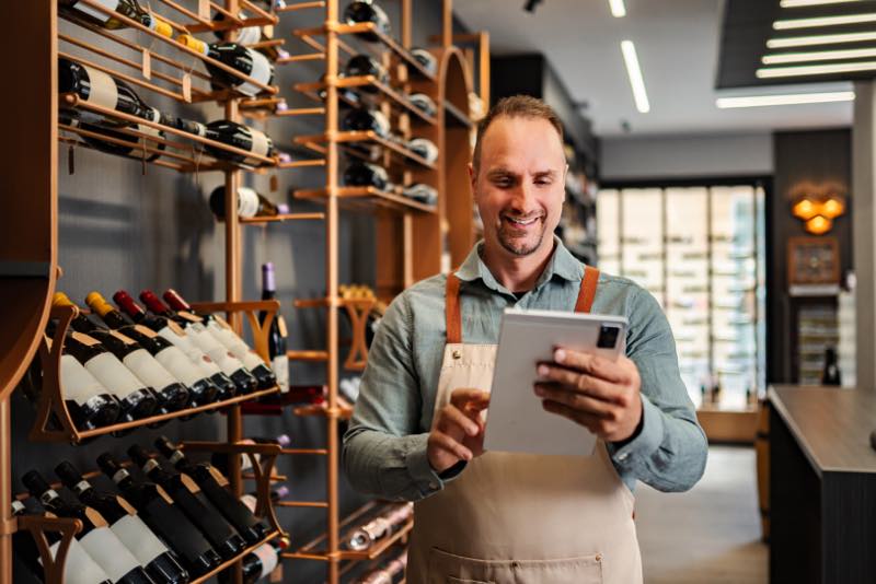 Warenwirtschaftssystem für eine Weinhandlung